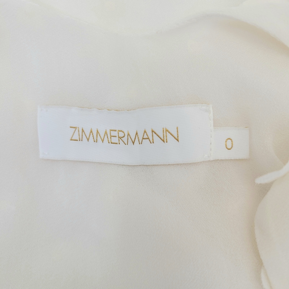 Zimmermann Wild Botanica Textured Dot Cami Top Off White Ivory 0 - Picture 8 of 11